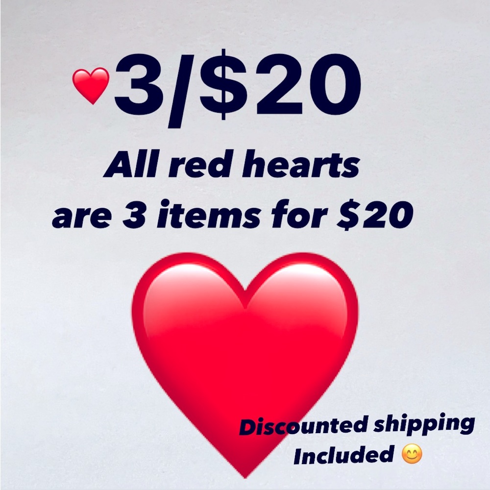 Red Heart in Listing = $3/20